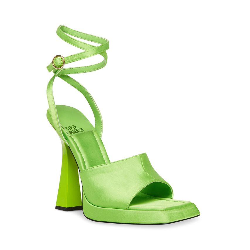 Green Steve Madden Kendall Women's Heels Sandals | PH 2389JYV